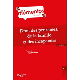 Droit des personnes, de la famille et des incapacités 12ed