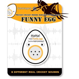 Smatagee Funny Egg:Cricket Hidden Annoying Chirping Joke Gag Prank Sound,Mini Hidden Pranks Noise Maker for Adults,April Fool's Day Practical Joke,Gag Gifts Prank Kit Items in Home Office