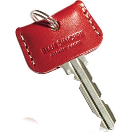 BLUE SINCERE IKH3 Key Cover, Italian Leather, Genuine Leather, Key Cap, Security Leather, Key Cover, Key Number, Concealed Cowhide Leather, Strap, Men's, Women's, Brand, vermillion red