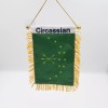 Unbranded Rearview Car Mirror Circassian (Adiga) Mini Flag Pennant