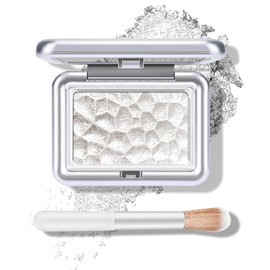 KYDA Highlighter Makeup Palette, Shimmer Highlighter Powder Makeup Palette, Diamond Shine Pearl Powder with Brush for Body Face -01