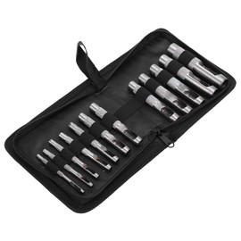 Sacabocados Para Cuero, 12 Piezas 3 a 16mm Acero Al Carbono Perforadora para Cinturón Perforadora De Cuero para Perforar Cuero, Cinturones Y Materiales Similares