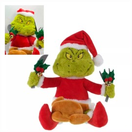 The Grinch Feasting Animated Singing Plush