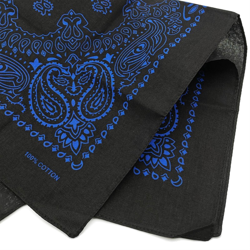 kakatrend Bandana, Paisley, Triangular Width, Adult, 100% Cotton, Fashionable, Handkerchief,