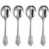 KEAWELL Gorgeous Round Soup Spoon, Set of 4, 18/10 Stainless