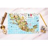 Terra Puzzles Mexico Map Wooden Jigsaw Puzzle 152 Piece, 15x10