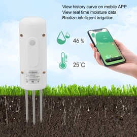 Plant Monitor Soil Test Kit,Flower Care Soil Tester for Zigbee Smart Plant Intelligent Sensor Plants Detector Bluetooth Monitor for Light Fertility Temperature