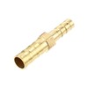 X AUTOHAUX 4Pcs 8mm - 6mm Straight Shaped Barb Brass