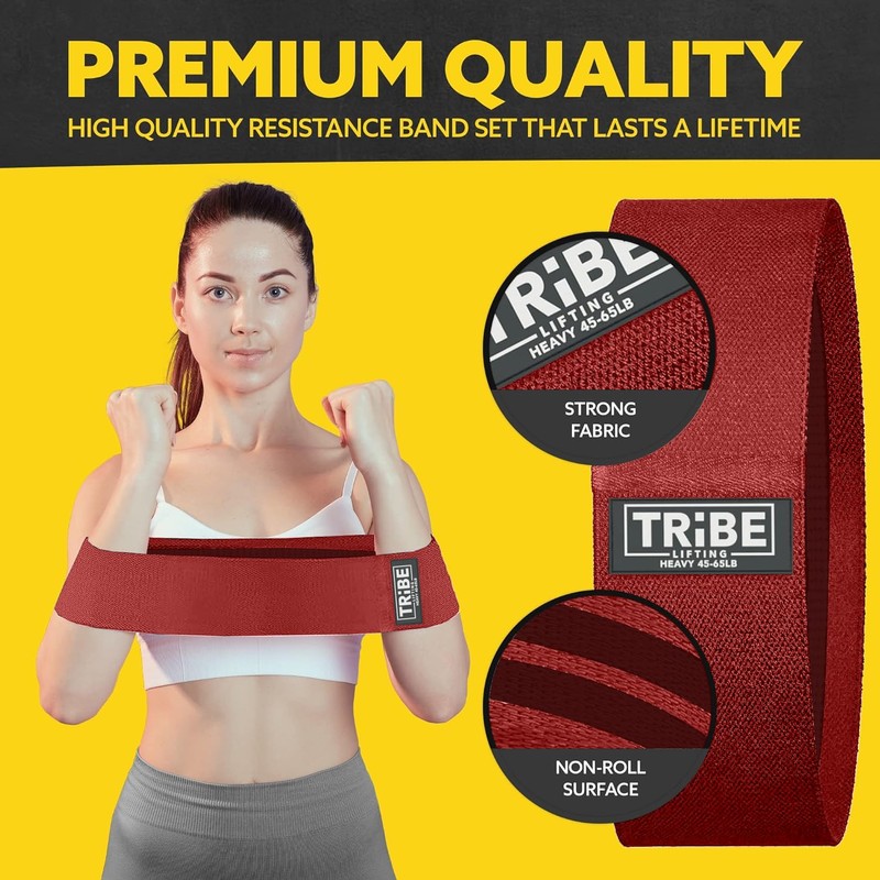 Fabric Resistance Bands for Legs - Workout Bands Resistance Bands