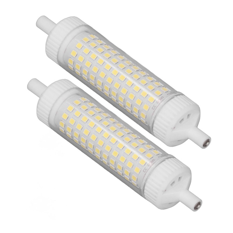 2Pcs R7S LED Light Bulb 118mm Dimmable 15W 154 LEDs
