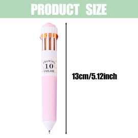 Yolkify 3 Pcs 28 Colours Multi Colour Pen, Multi Coloured Pens All in One, 0.8mm Retractable Ballpoint for Kids' Drawing, Sketching, DIY, School Supplies,Gift