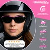 Bikershades Rhinestone Womens Motorcycle Biker Sunglasses Foam Padded Wrap Blocks