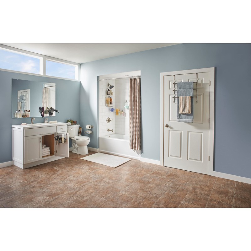 Franklin Brass (1-Pack) Over the Door Hooks Nickel Triple Towel