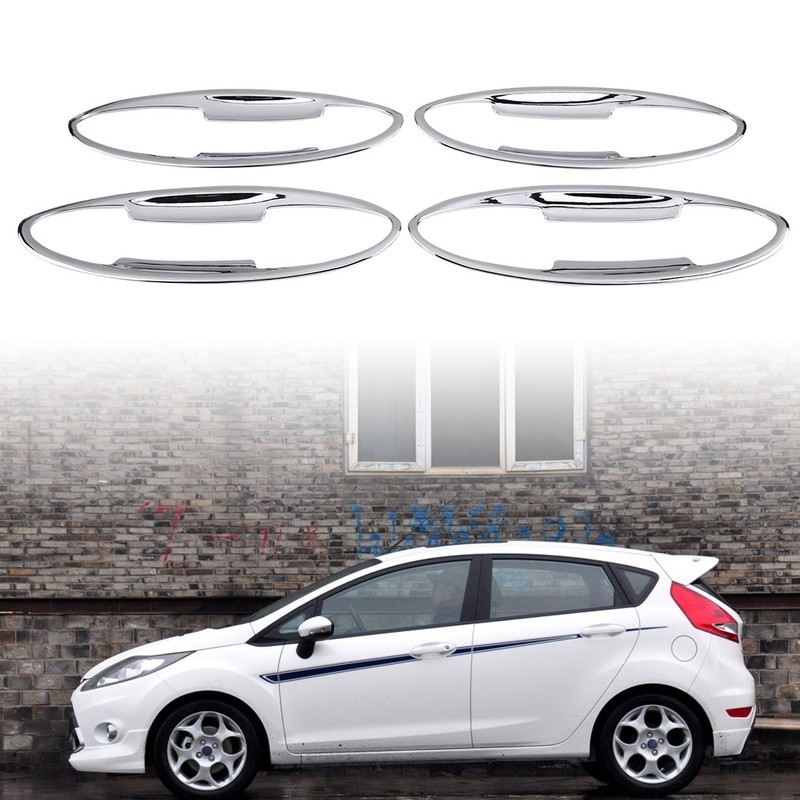 4 pcs Car Chromium Electroplating Door Handle Cup Bowls Cover