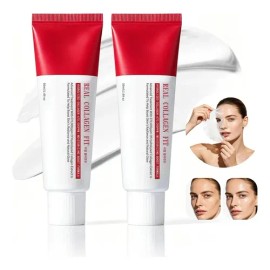 2pcs Mascarilla Exfoliante Colágeno Para Hidratar E Iluminar                                                                                          