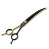 Momotou 7'' Professional Curved Dog Grooming Scissors with Decorative Screw