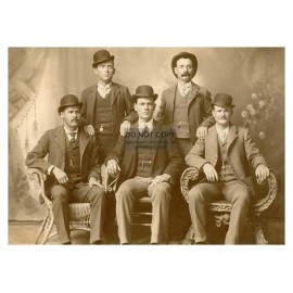 THE FORT WORTH FIVE WILD WEST OUTLAWS BUTCH CASSIDY SUNDANCE KID 5X7 PHOTO