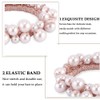 Ahoney 9Pcs Pearl Hair Ties Elastic Hair Scrunchies Hold Crystal