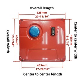 POWER PRODUCTS Fuel Tank with Fuel Cap and Fuel Gauge for PREDATOR Inverter Generator 9500-Watt Surge / 7600-Watt Running (SKU# 71365, 59188)
