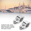2pcs Stainless Steel Boat Marine Hinged Upper Jaw Slide Hardware
