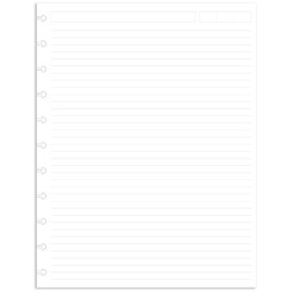 (Pack of 2) Letter Size Discbound Refill Paper, Disc Paper Refill for TUL Custom Note-Taking System Discbound Planner Inserts, 200 Sheets/400 Pages, White Discbound Paper, Arc Paper Refill 8.5 x 11