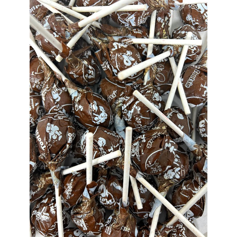 Chocolate Pops Bulk Candy 50+ Count Lollipops Suckers Variety Brown