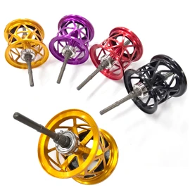 VISPREA Bait Reel Replacement Spool Shallow Groove Spool Fits Daiwa DAIWA for CC80 CR80 CG80 BASSX Shallow Spool Bait Finesse Spool Metal Refurbished Replacement Parts for Bait Finesse Lightweight