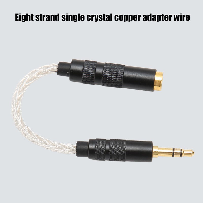 4.4mm Balanced Female to 3.5mm Stereo Male Adapter Cable Gold