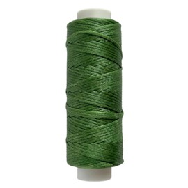Leather Craft Hand Sewing Thread, Haoa Rowbiki Thread, Wax Pulling Thread, 69.8 ft (30 m), Shredded Thread, Macrame Thread, Frequently Used Color, Wax Cord (033 Green)