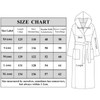 Mnemo Women's Long Bathrobe with Hood, Women's Terry Towelling Bathrobe,