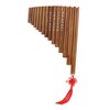 Pan Flute Natural Bamboo 15 Pipes G Tone Pans Pipe