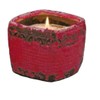 Swan Creek Scented Warm Cinnamon Bun Sq Vintage Pottery Pot, 45+ hours burn time
