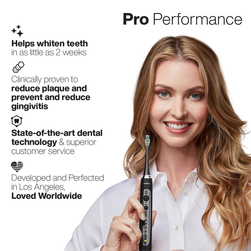 Aquasonic Black Series PRO – Ultra Whitening Toothbrush w UV