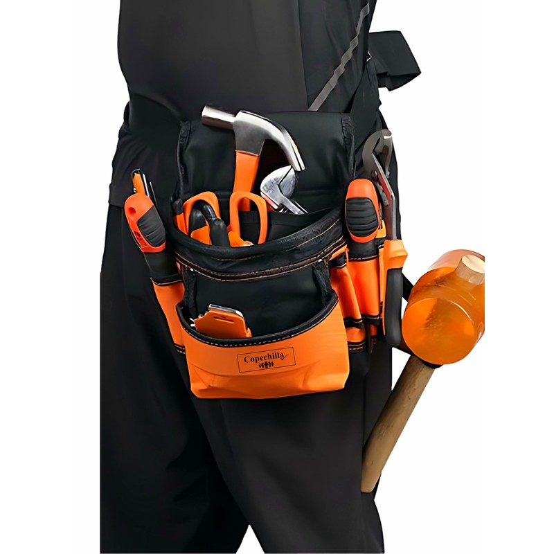 Copechilla Tool Bag with Adjustable Belt Tool Bag Orange with