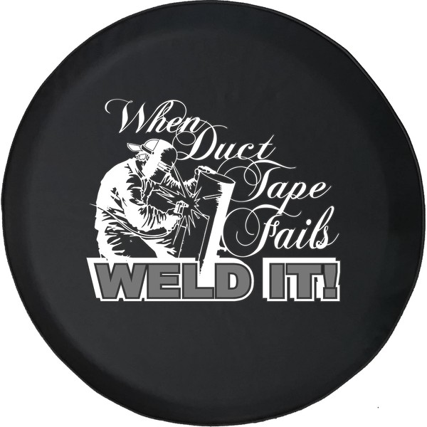 Duct Tape Weld It Camper Custom Car Spare Tire Covers