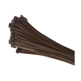 Home.smart 100 x Brown Nylon Cable Ties 300 x 4.8mm / Extra Strong Zip Tie Wraps