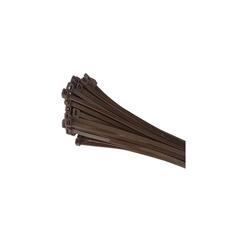 Home.smart 100 x Brown Nylon Cable Ties 300 x 4.8mm
