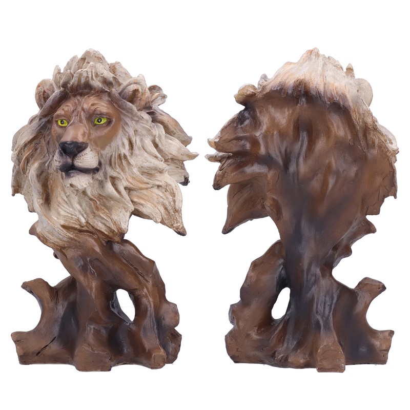 Resin Craftwork Craft Animal Sculptures Decorative Ornament Home Office DecorationLion
