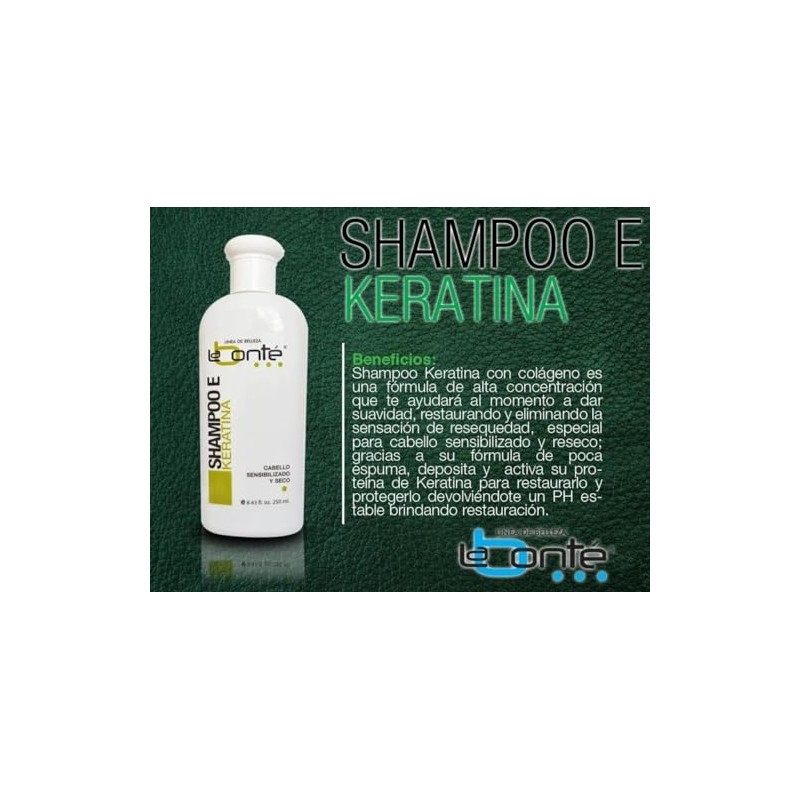Shampoo Keratina Labonte Cabello Sensibilizado y Seco 1 Lt