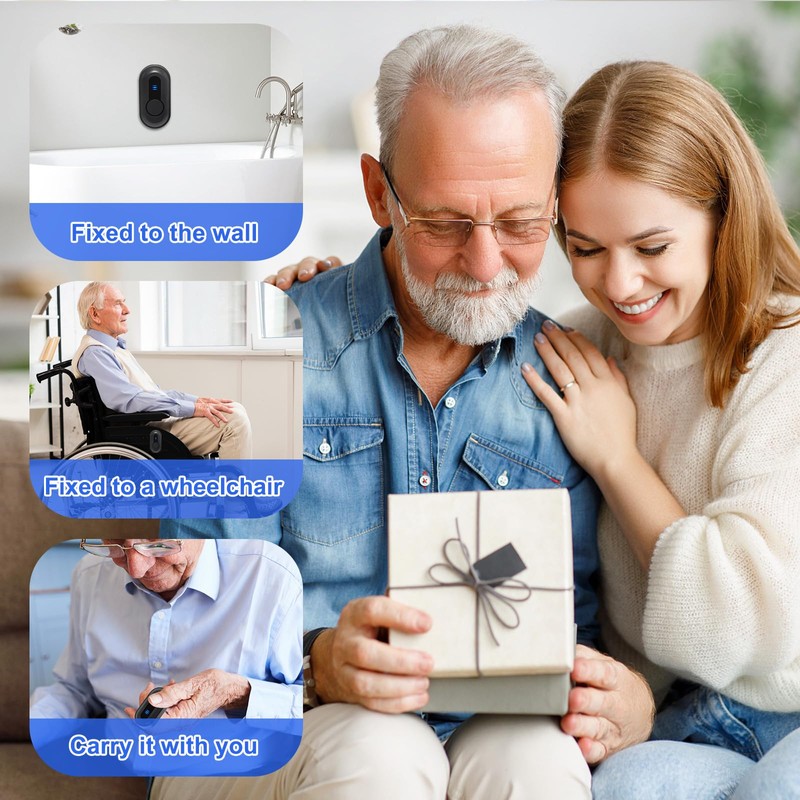 Wireless Caregiver Pager Call Button Nurse Call System 500Ft Range