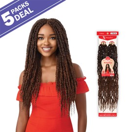 Outre Crochet Braids X-Pression Twisted Up 2X Bonita Crush Locs 24" (5-pack, 2T1B/27)