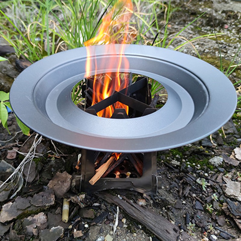 Camping Stove 304 Stainless Steel Folding Backpacking Burning Stove Portable
