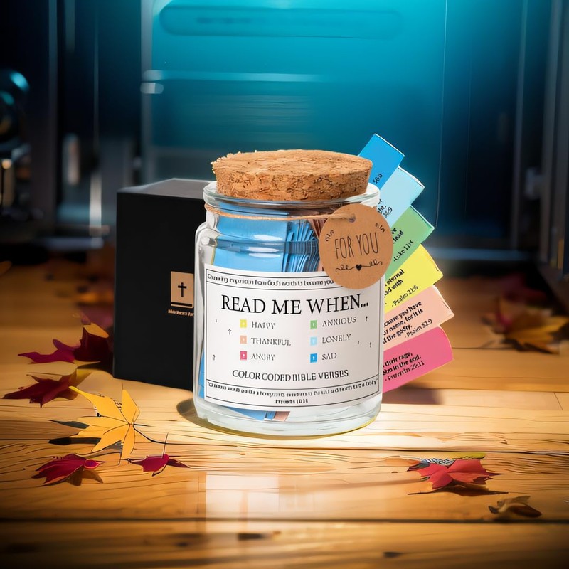 Bible Verses Jar Glass Hope Jar, Bible Verses In a