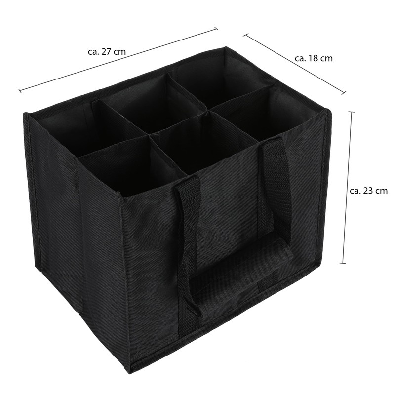 Vaily® Bottle Bag with 6 Compartments for Max. 1.5 Litre