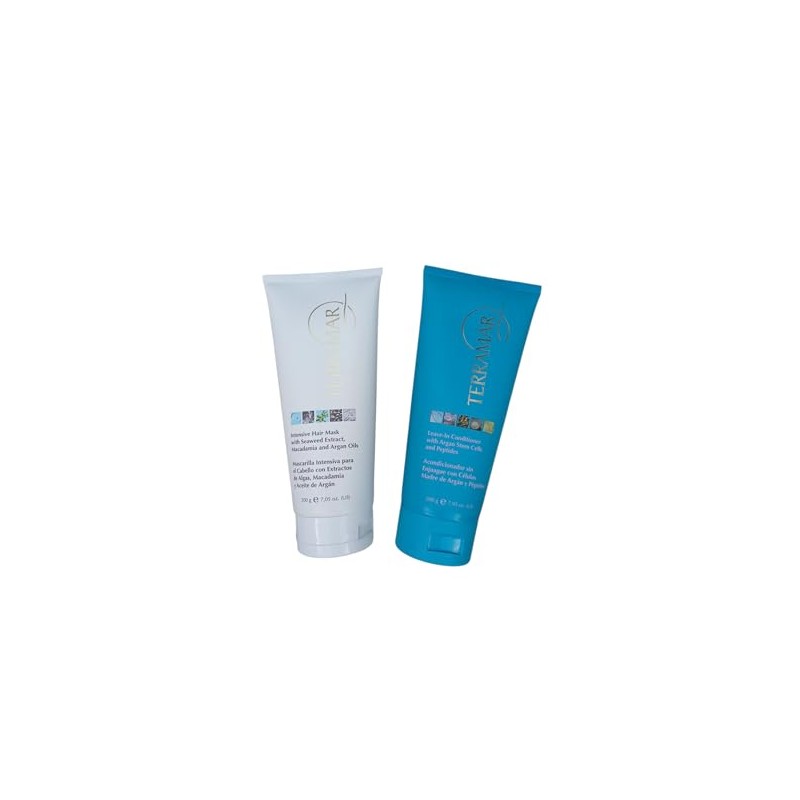 Terramar Kit de Tratamiento Capilar, Mascarilla Intensiva y Acondicionador Sin