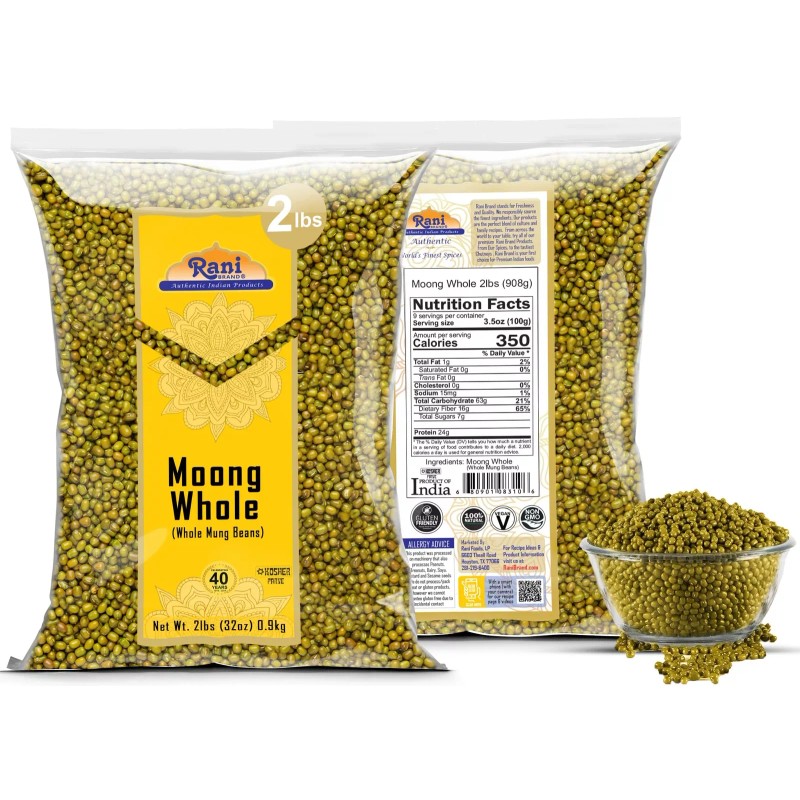 Rani Moong Whole (Ideal for cooking & sprouting) Lentils Indian