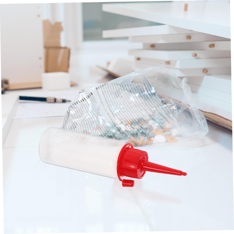 Operitacx Clear Plastic Applicator Tip Bottles Squeeze Bottles for Acrylic