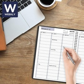 AT-A-GLANCE 2025 At-A-Glance DayMinder G520-00 Weekly Appointment Book, 8" x 11" Black | NEW