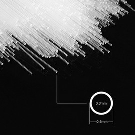 StonyLab Glass Capillary Tubes, 100mm Micro Glass Pipettes Capillary Transfer Tube with 0.3mm ID and 0.5mm OD for TLC Spotting, 2 Pack