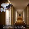 Solar Powered Fake Camera Outdoor CCTV Surveillance Security Camera LED
